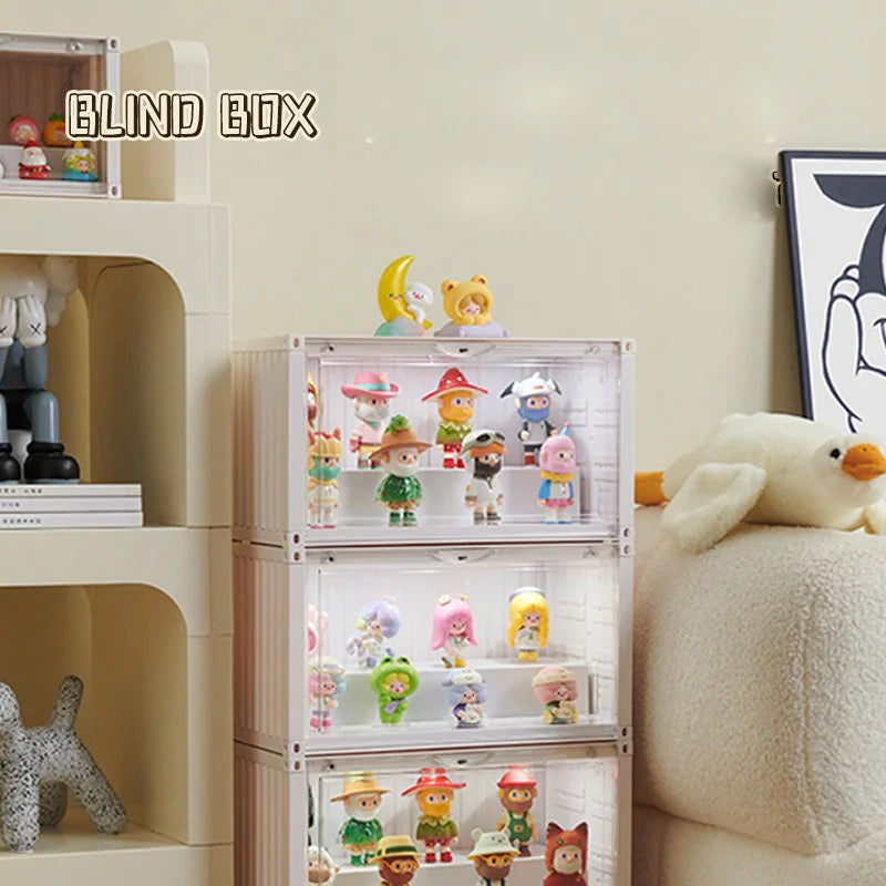 Display Box with LED Light | Dustproof Container | Blind Box Collection
