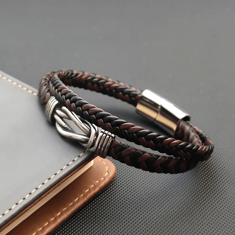 Leather Bracelet | Stainless Steel