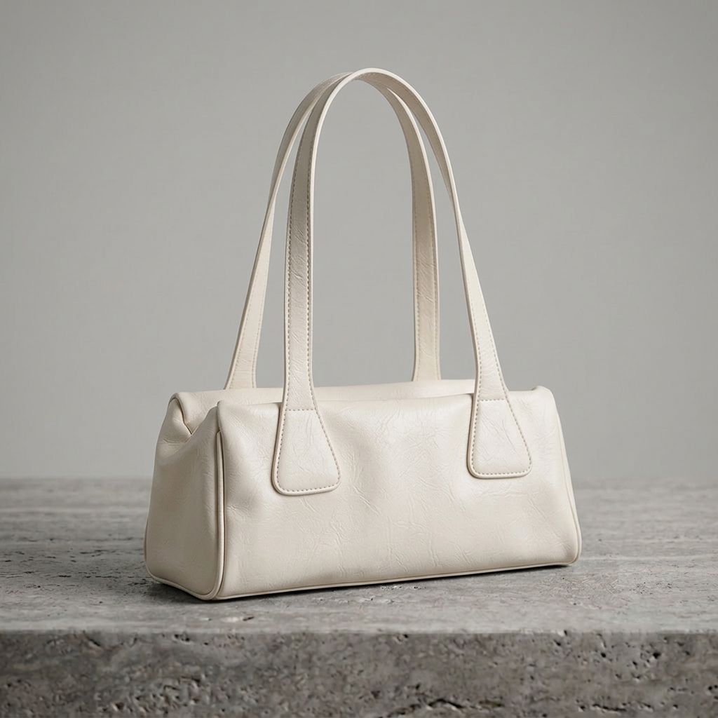 Atelier "Soft Grain" Retro Baguette Bag | Premium PU Leather