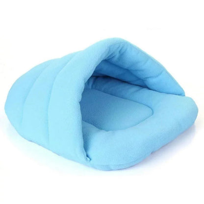 Warm Fleece Dog Beds Winter Warm Polar Pet Heated Soft Mat Slippers Beds Kennel House For Cats Sleeping Bag Nest Cave Bed