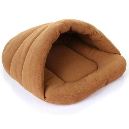 Warm Fleece Dog Beds Winter Warm Polar Pet Heated Soft Mat Slippers Beds Kennel House For Cats Sleeping Bag Nest Cave Bed