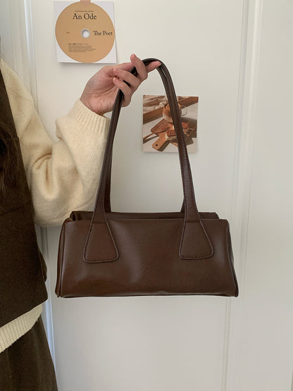 Women's Bag 2026 Autumn and Winter New Korean Ins Retro Baguette Bag Versatile Commuter Casual Shoulder Underarm Bag