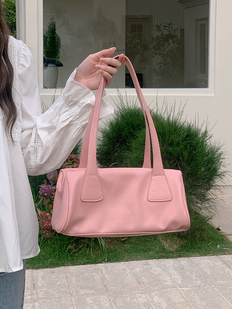 Women's Bag 2026 Autumn and Winter New Korean Ins Retro Baguette Bag Versatile Commuter Casual Shoulder Underarm Bag