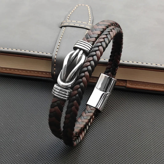 Leather Bracelet | Stainless Steel