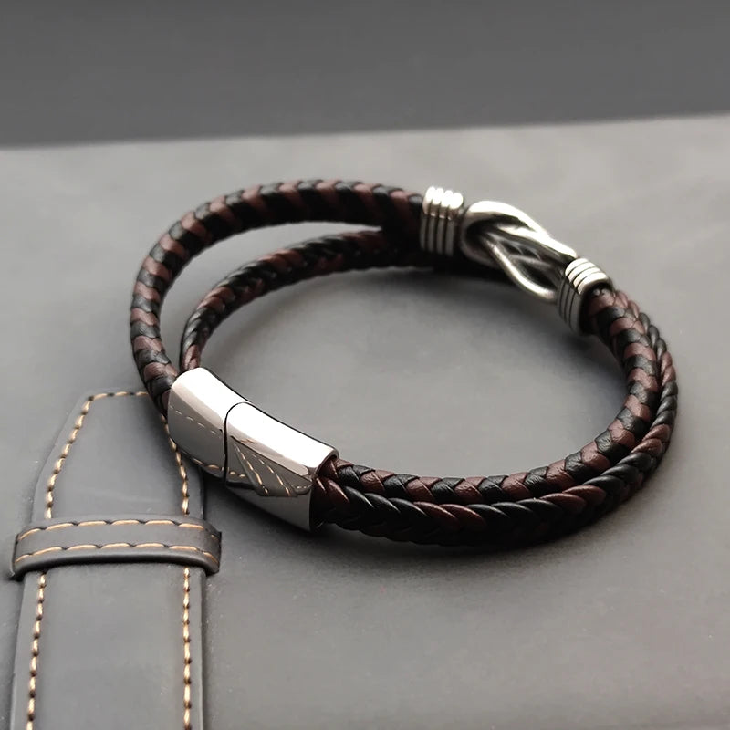 Leather Bracelet | Stainless Steel