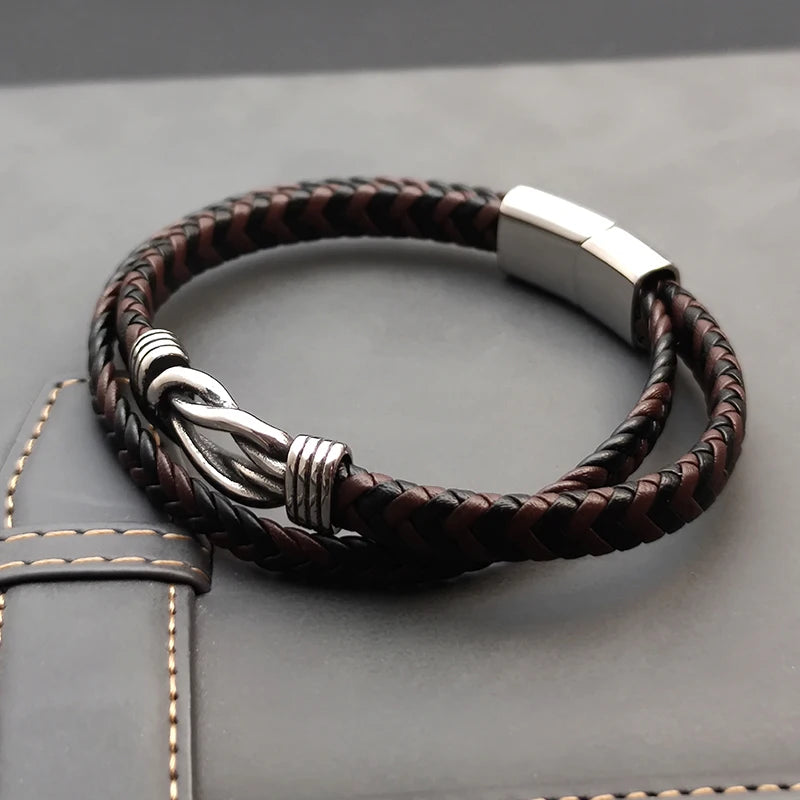 Leather Bracelet | Stainless Steel