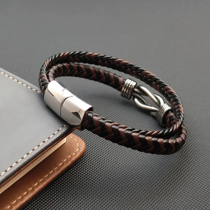 Leather Bracelet | Stainless Steel