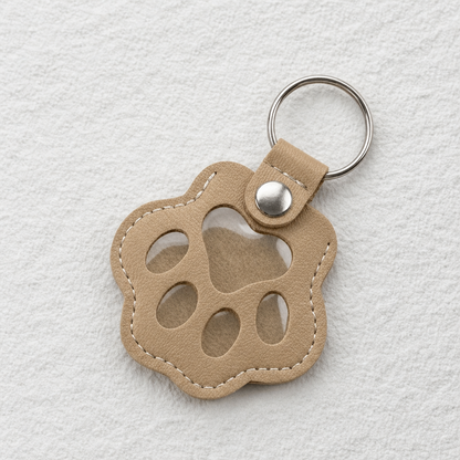 Leather Fur Keeper Keychain | Your 24/7 Paw Companion