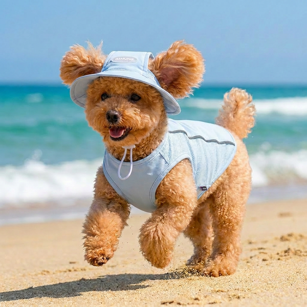 ChillGuard Cooling Pet Vest & Hat Set | Summer Protection for Your Furry