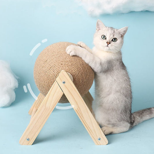 貓抓球玩具小貓劍麻繩球板磨爪子玩具貓抓板耐磨寵物家具用品